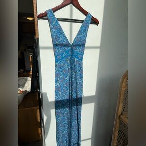 Vintage 90s Blue Sleeveless Dress